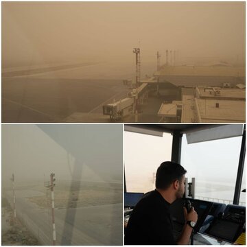 کاهش دید افقی پروازهای فرودگاه بندرعباس را مختل کرد