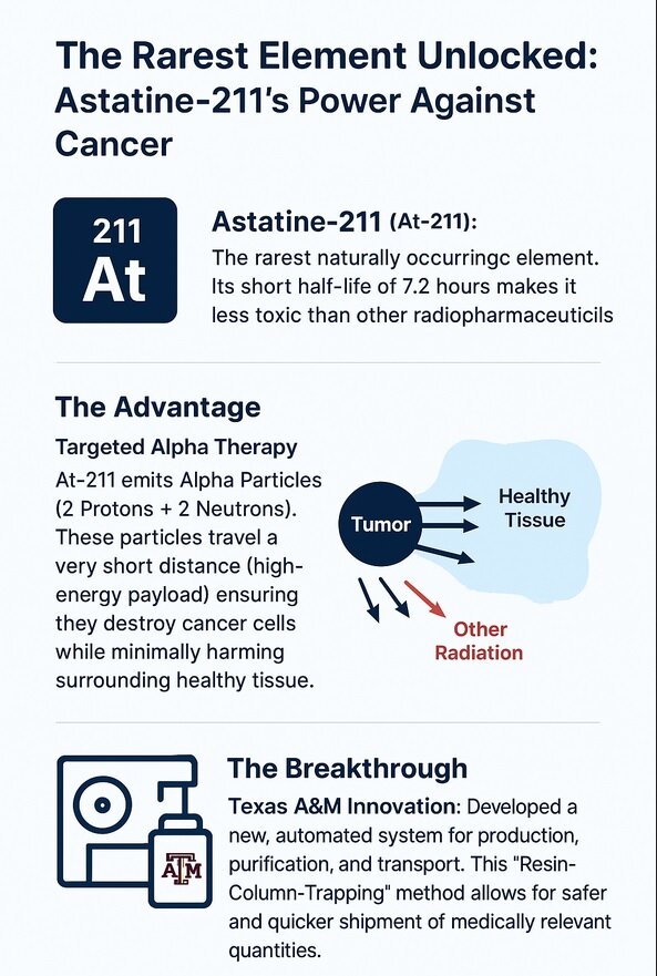 ساخت داروی سرطان از کمیاب‌ترین عنصر زمین