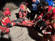 ببینید | تصاویر تلخ از سقوط یک جوان ۱۸ ساله به دره در جاده وردیج