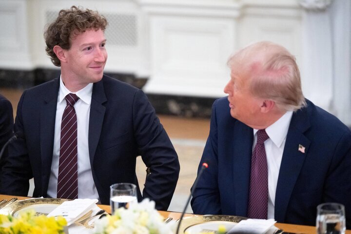 شام زاکربرگ با دونالد ترامپ هزینه‌ای بالغ بر ۶۰۰ میلیارد دلار را به همراه داشت!