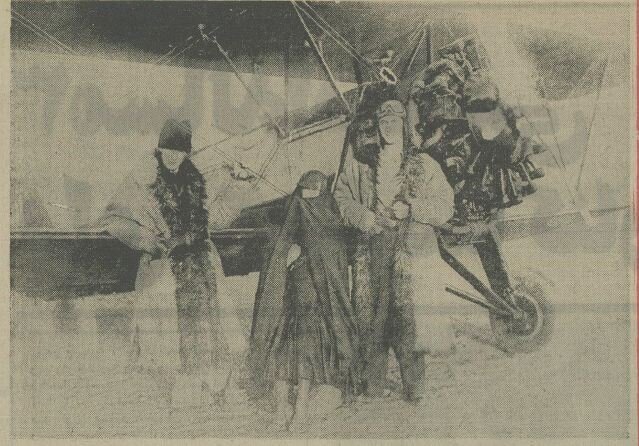 درخواست زن ایرانی از خلبان آمریکایی برای سفر به دور دنیا؛ سال ۱۳۰۷ + عکس