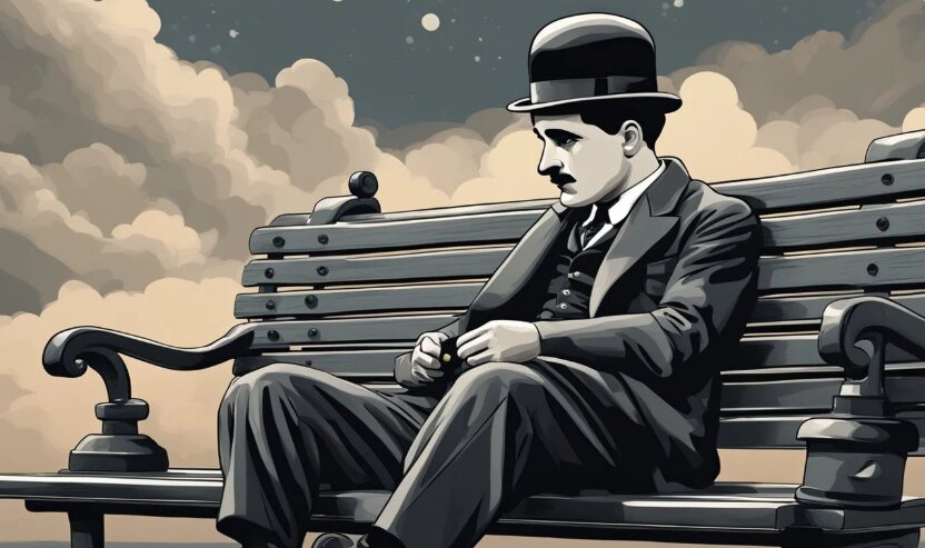 چارلی چاپلین، هنرمند برجسته ای که در اوج شهرت به سر می‌برد، از احساس تنهایی و غم عمیقی که گریبان‌گیرش بود، سخن گفت. او به وضوح بیان کرد که با وجود موفقیت‌های بی‌شمار، همچنان در درون خود احساس انزوا می‌کرد.