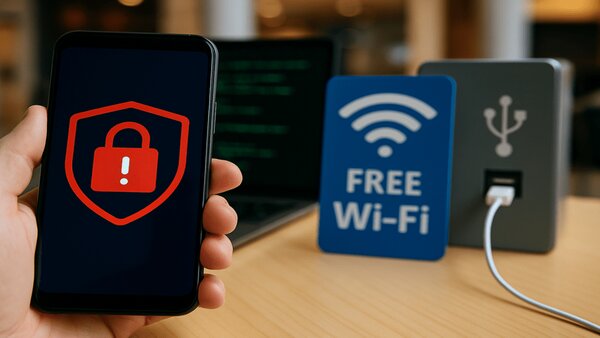 خطرات استفاده از وای‌فای و ایستگاه‌ شارژ عمومی / گوگل هشدار داد