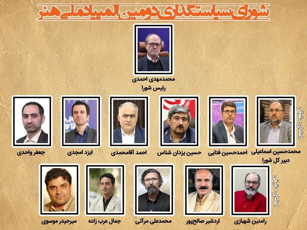 سیاست‌های المپیاد هنر را چه کسانی می‌چینند؟/ اعضای شورای سیاستگذاری دومین المپیاد ملی هنر معرفی شدند