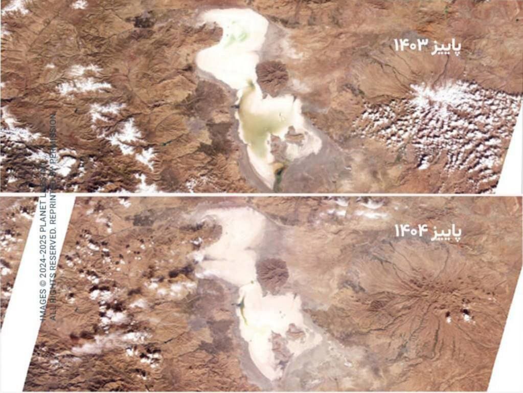 چیزی از دریاچه ارومیه باقی نماند! / عکس