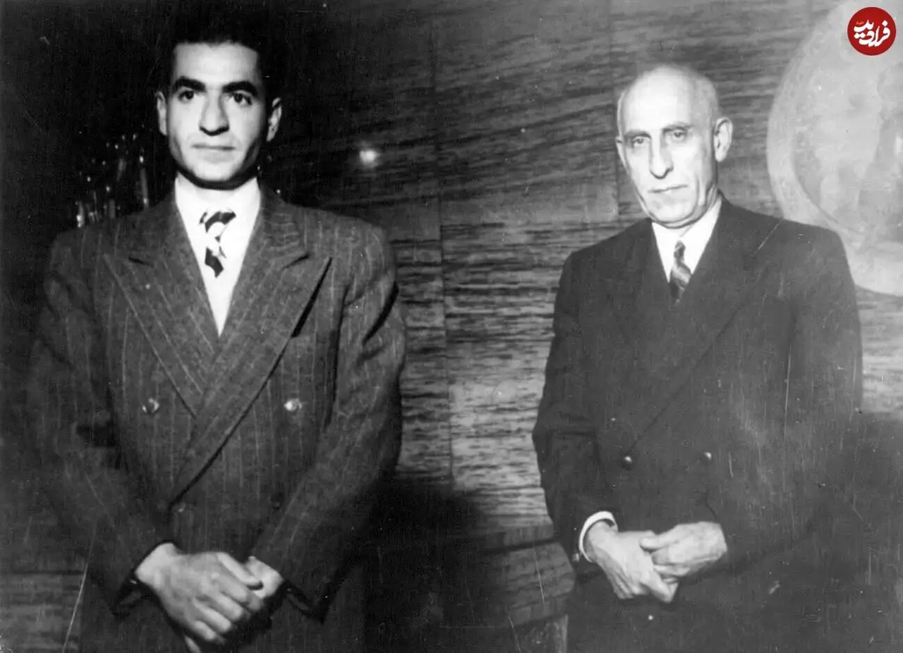 عکس/ دکتر مصدق در کنار محمدرضا پهلوی؛ اوایل دهه ۳۰