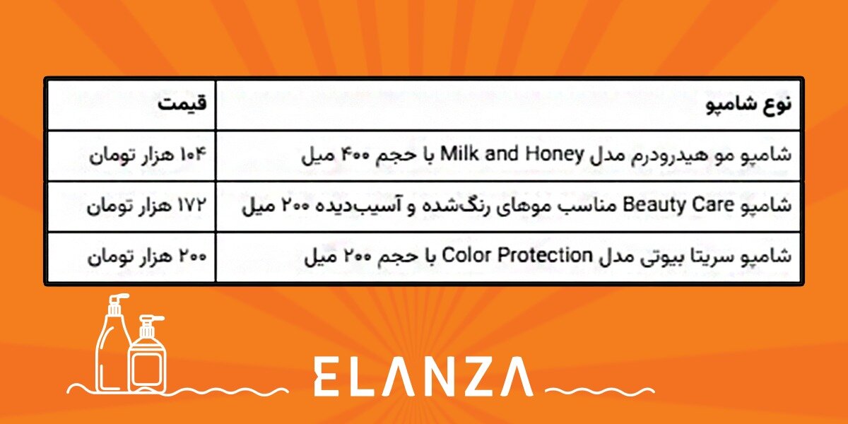 شامپو مو رنگ شده