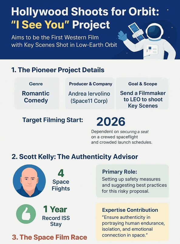 ساخت فیلم کمدی در فضا با همکاری فضانورد مشهور ناسا!