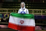 ببینید | اولین طلای تکواندو ایران با قهرمانی سانیا کریمی در مسابقات همبستگی کشورهای اسلامی