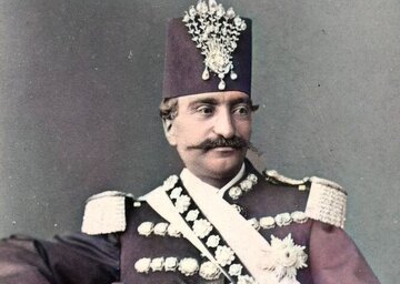 ژست ملوکانه ناصرالدین‌شاه در ۱۵۰ سال پیش