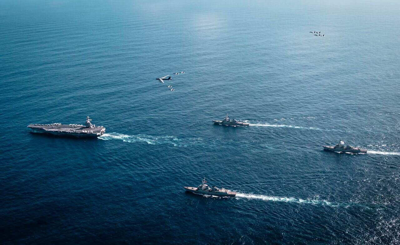 عکس | آخرین محل استقرار ناوهای آمریکا در منطقه به روایت فاکس نیوز