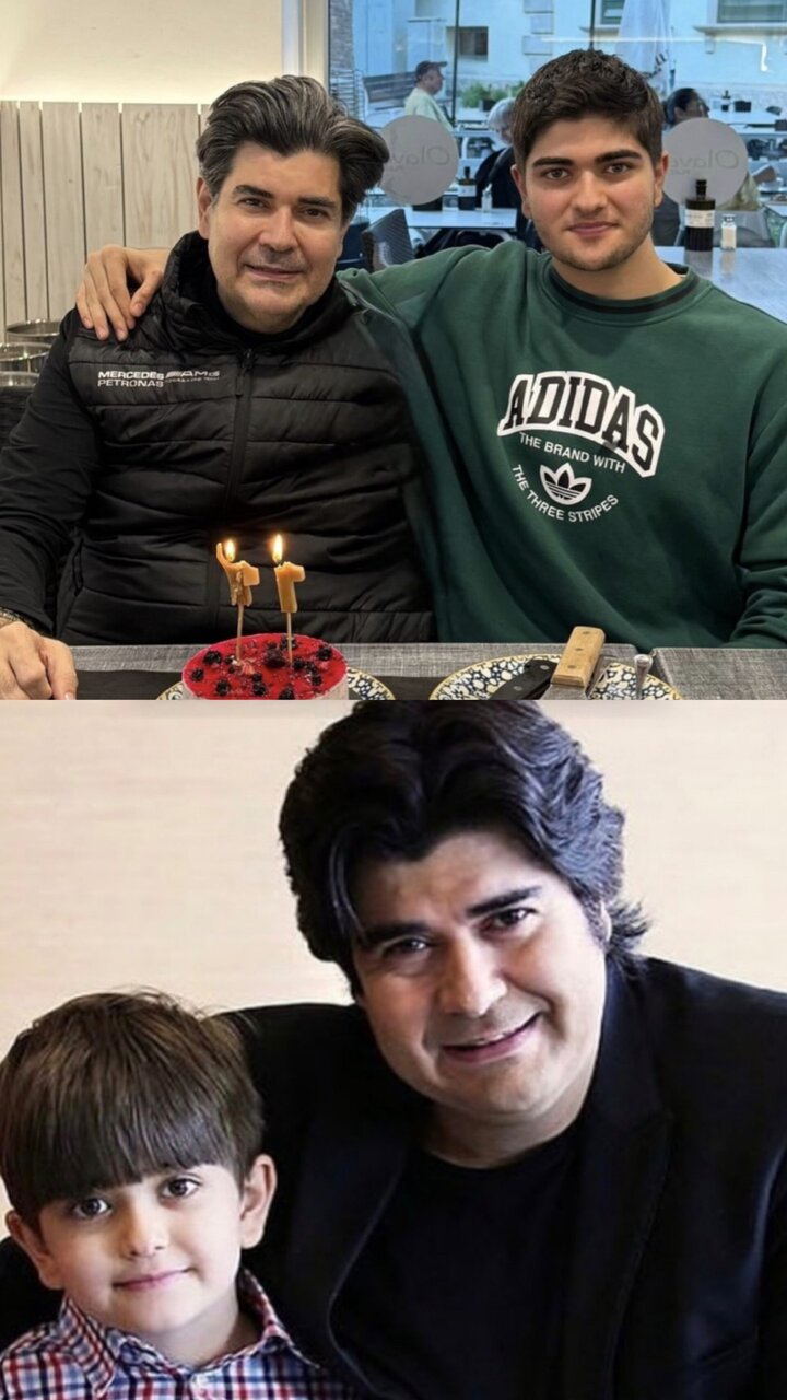 عکس | قابی جالب از سالار عقیلی و پسرش در گذر زمان