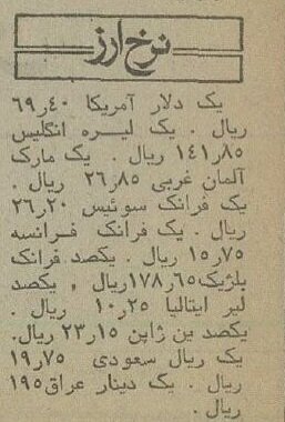 قیمت ۵۰ نوع خودروی خارجی، ۳ سال قبل از انقلاب