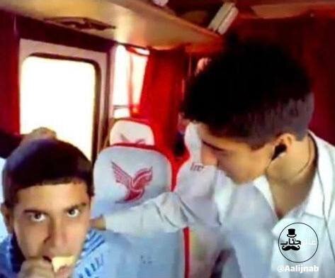 عکس | تصویری زیرخاکی از چهره امیرحسین قیاسی و ابوطالب حسینی در اردوی مدرسه