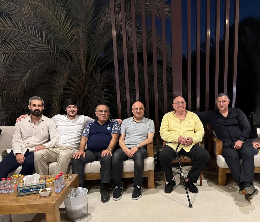 عکسی به بزرگی تاریخ ورزش ایران/ حشمت مهاجرانی درکنار علی دایی و سعید معروف