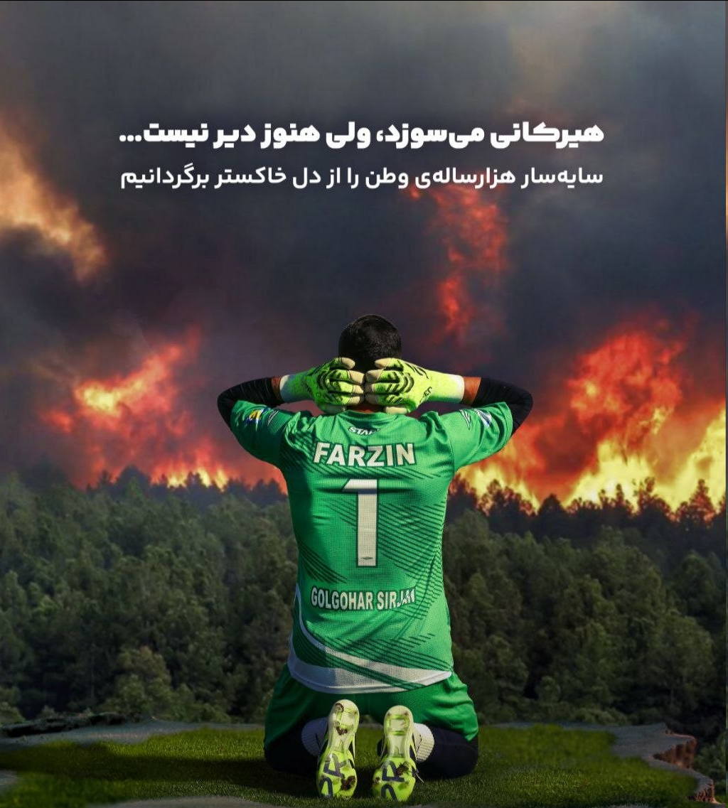 عکس | واکنش متفاوت گل‌گهر به آتش‌سوزی جنگل‌های هیرکانی 2