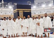 ببینید | ملی‌پوشان به طواف خانه خدا رفتند