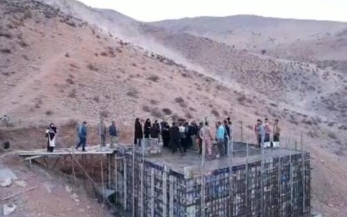 مخزن آب شرب روستای پلنگه در طارم سفلی به زودی تکمیل می‌شود