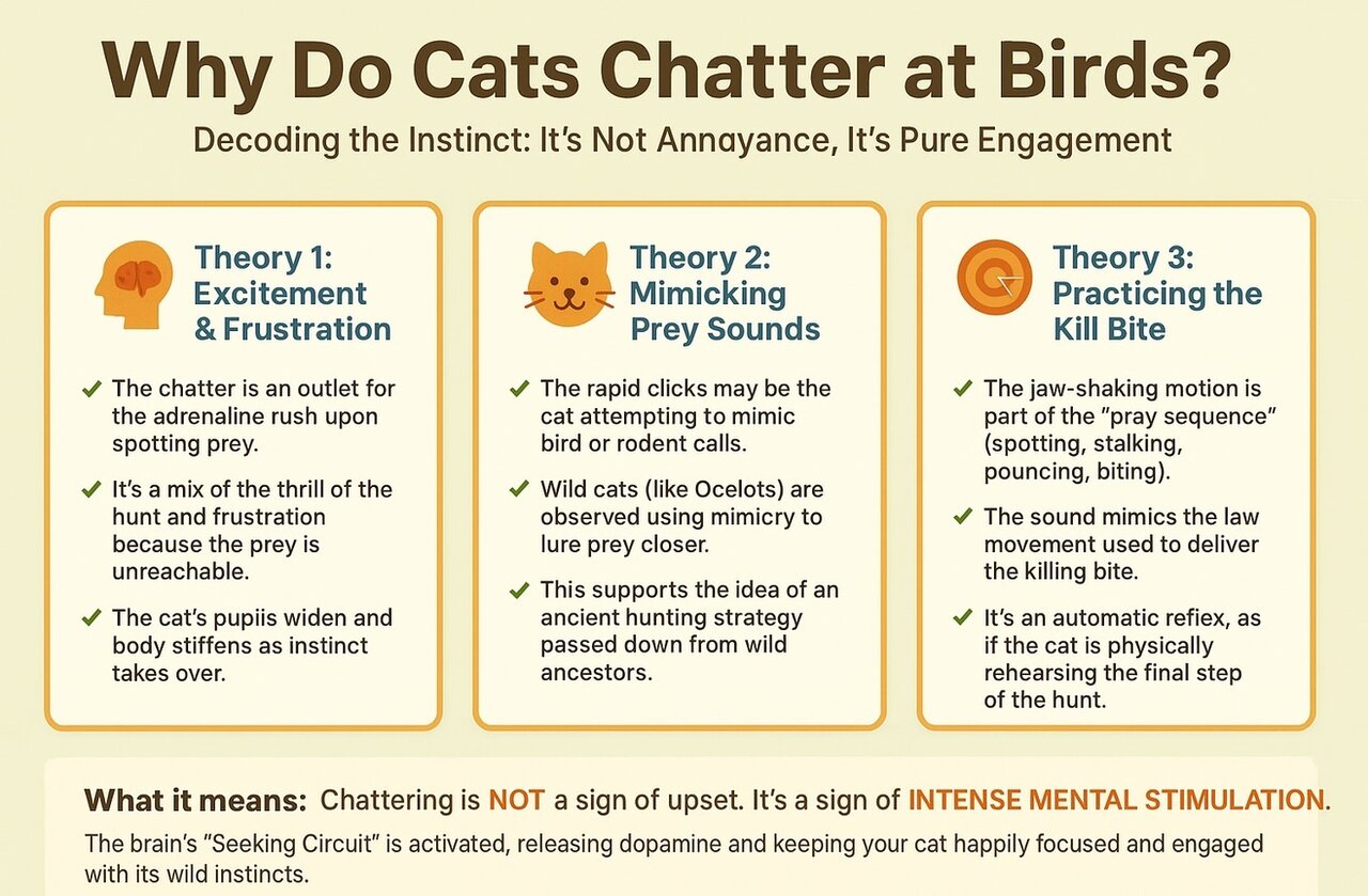کودتا در مغز: چرا گربه‌ها با دیدن پرنده‌ها دیوانه می‌شوند؟