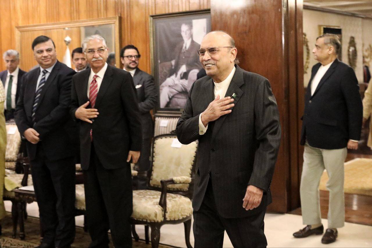 تصاویر خاص از دیدار لاریجانی با رئیس‌جمهور پاکستان + عکس 4