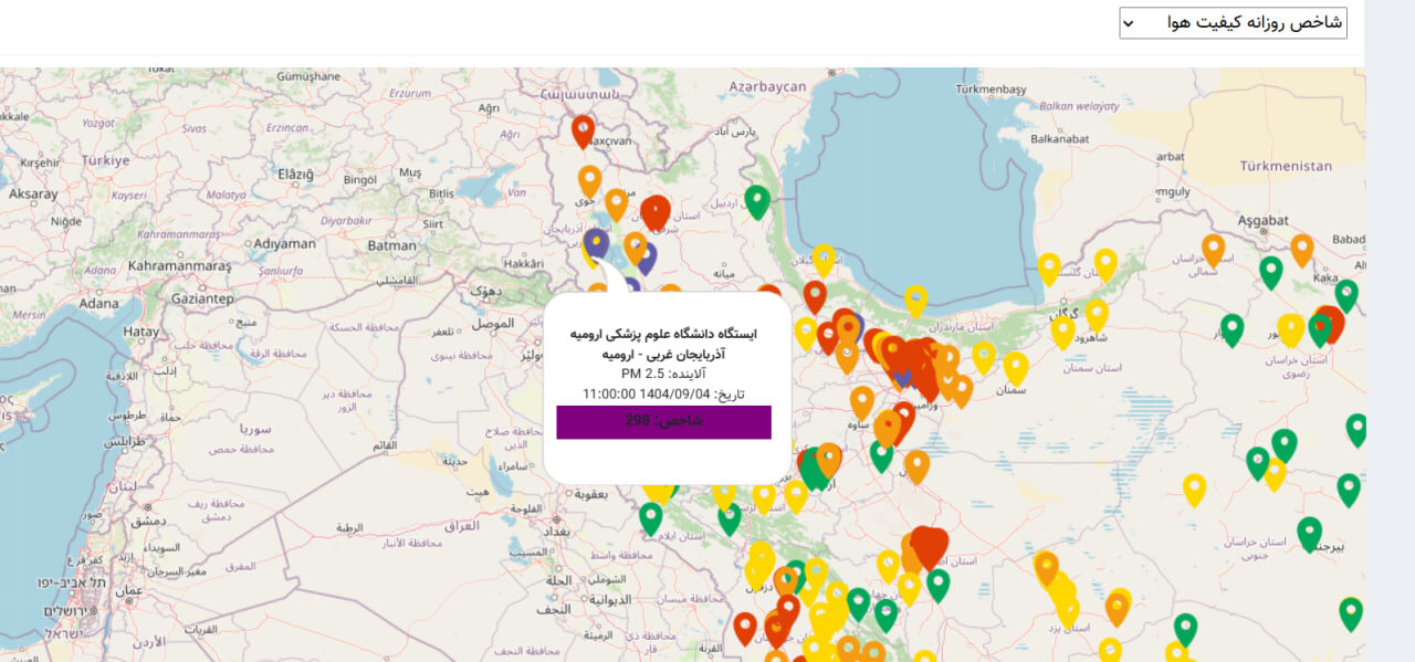 سکوت سنگین مسئولین استان آذربایجانغربی علیرغم وضعیت خطرناک هوای ارومیه و مهاباد