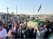 تصاویر | شکوه مسجدسلیمان در بدرقه شهید گمنام