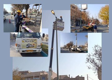 آغاز مانور بزرگ جهادی سرویس و رفع خاموشی‌های روشنایی معابر شهرستان بوکان