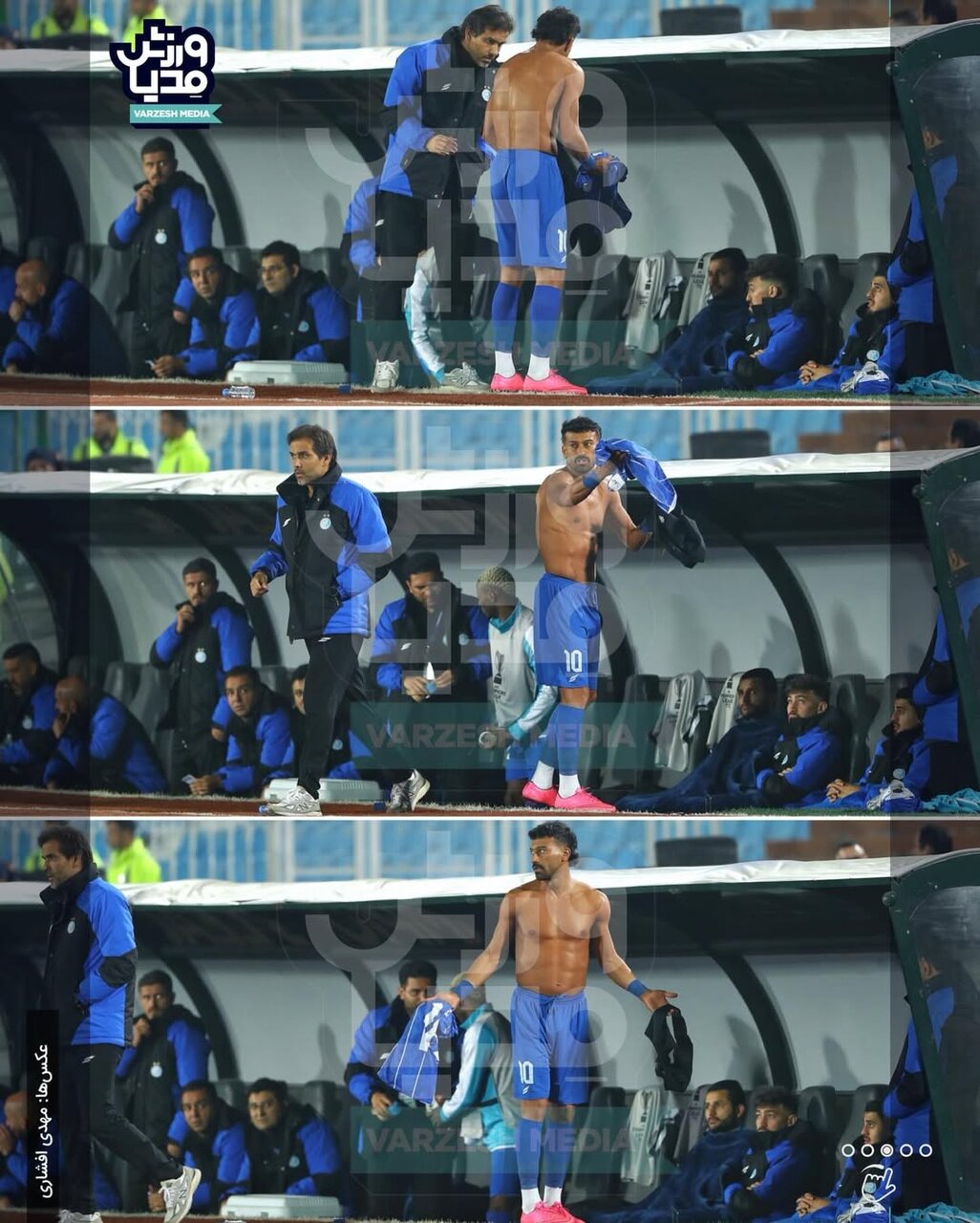 عصبانیت رضاییان از تصمیم ساپینتو / رامین پیراهن استقلال را پرت کرد! + تصاویر 2