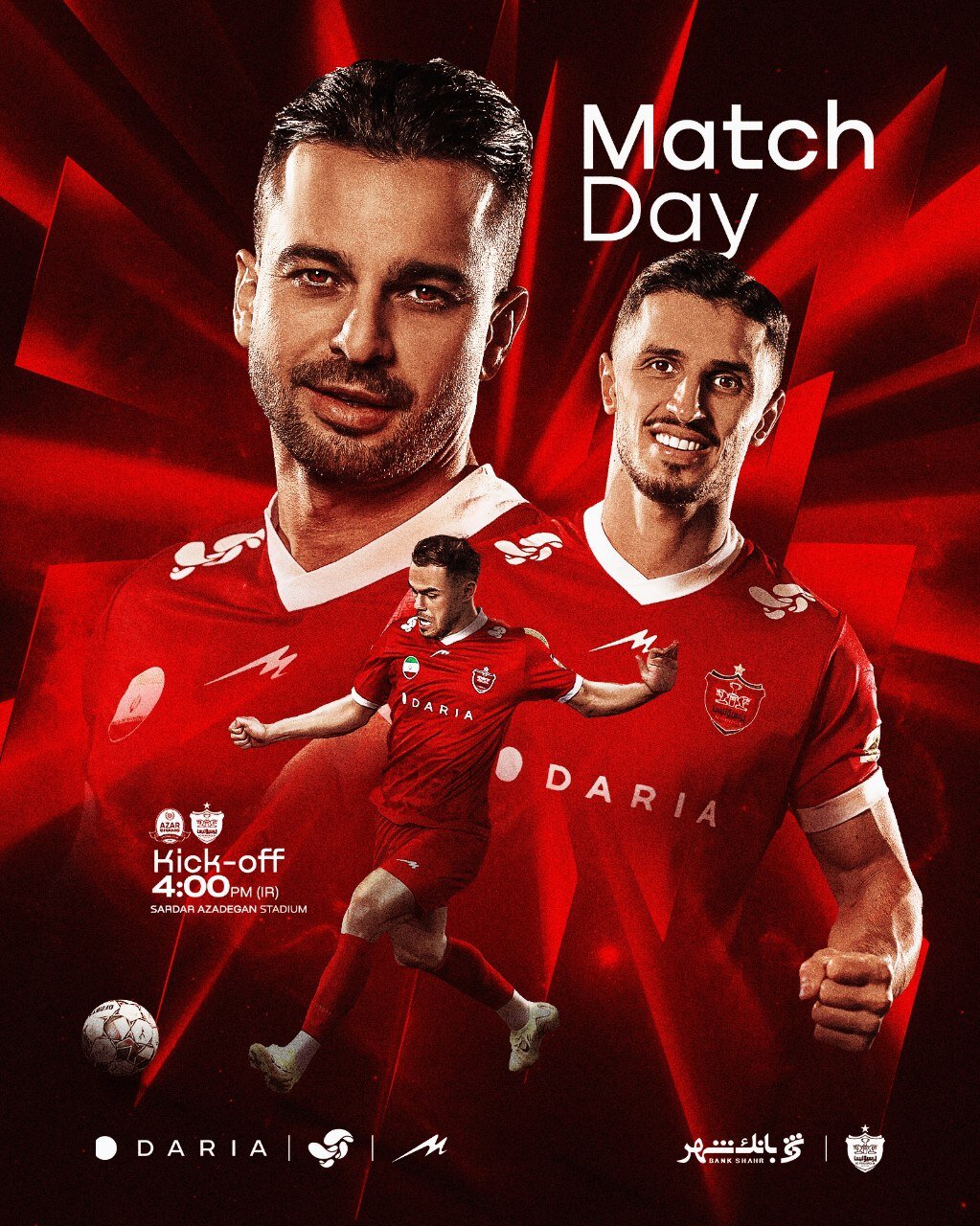 عکس| پوستر روز بازی پرسپولیس با شمسآذر