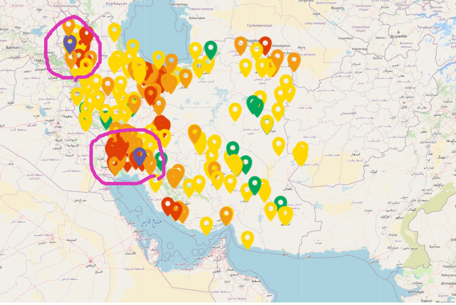 شاخص یکی از ایستگاههای آلودگی هوا در ارومیه به وضع خطرناک رسید! / آلودهترین نقطه کشور