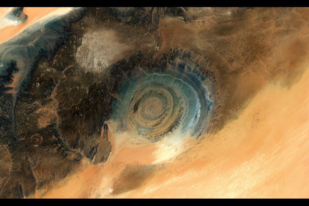 «چشم صحرا» از فضا دیده شد / عکس