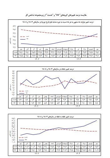 هزینه‌ها کمرشکن شد / گزارش بانک مرکزی از تورم کالاهای اساسی و خدمات؛ بازارها وارد فاز افزایشی شدند 3