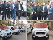 رونمایی از ۴ دستگاه آمبولانس جدید سازمان آرامستان‌ شهرداری خرم‌آباد