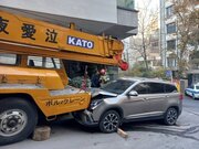 حرکت ناگهانی و مرگبار جرثقیل در خیابان شریعتی تهران فاجعه آفرید/ عکس