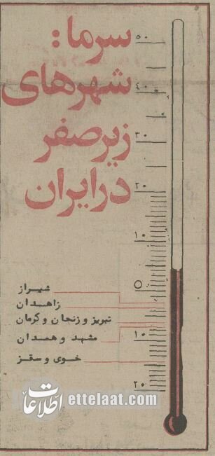 یخبندان تبریز، سیل رشت و تهران زیر صفر؛ تصاویر دیدنی از آذر ۱۳۵۴