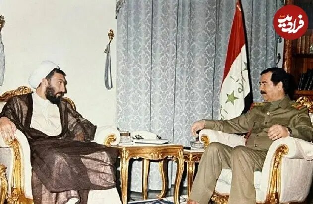 عکس/ دیدار مصطفی پورمحمدی با صدام حسین؛ دهه ۷۰