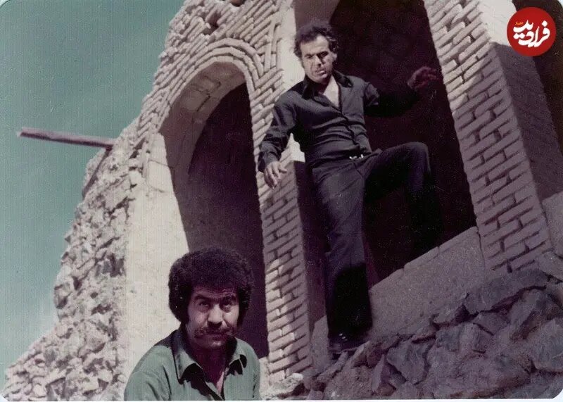 عکس / حسین گیل در 32 سالگی در کنار ناصر ملک‌مطیعی؛ سال 51