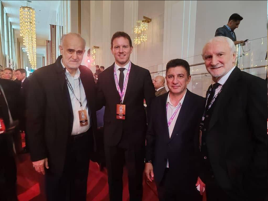 عکس| امیر قلعه‌نویی در کنار سرمربی قهرمان جام جهانی ۲۰۱۴