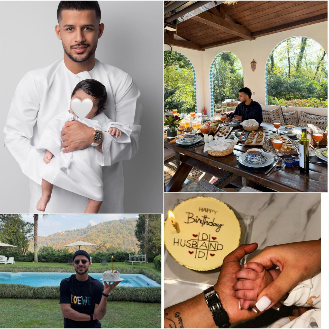 عکس| اولین جشن تولد مهدی قایدی با پسرش