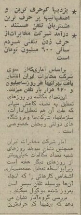 آمار عجیب حراف‌ترین و کم‌حرف‌ترین مردم کشور در ۵۰ سال پیش!