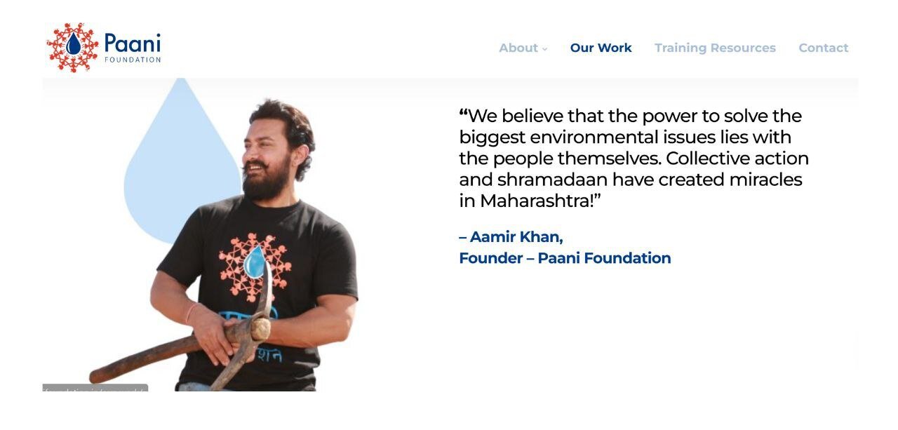 «عامرخان» با یک مسابقه، مشکل آب هزاران روستا را حل کرد/ مدیران و سلبریتیهای ایرانی یاد بگیرند