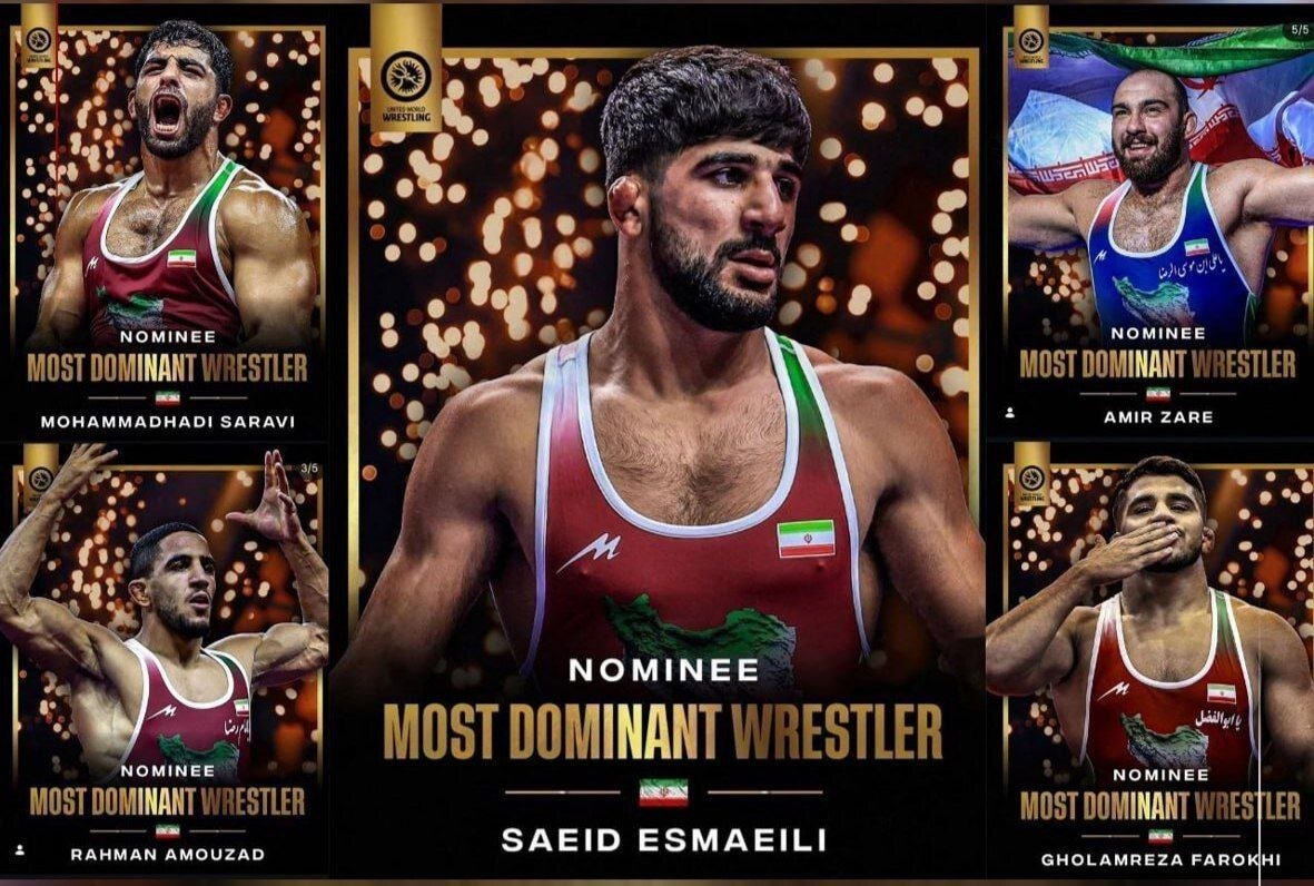 ۵ ایرانی در جمع نامزدهای برترین کشتی‌گیران سال جهان