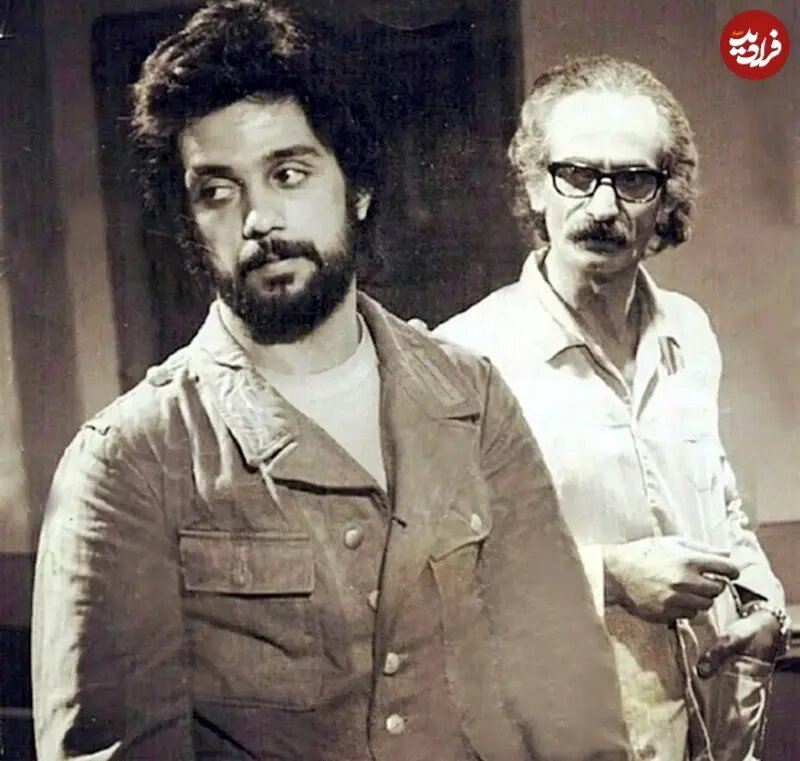 عکس/ کیومرث ملک مطیعی در ۴۱ سالگی در کنار داریوش اقبالی؛ سال ۵۶