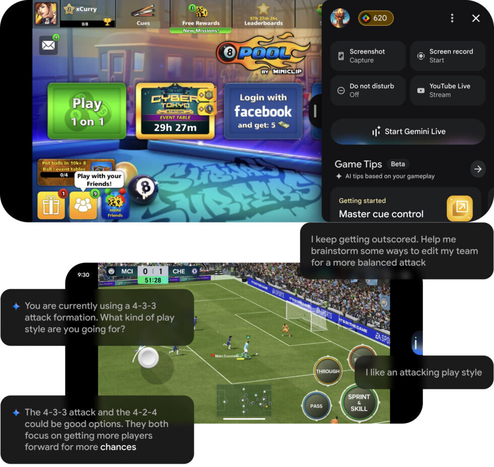 با هوش مصنوعی گوگل، یک دستیار در بازیها دارید