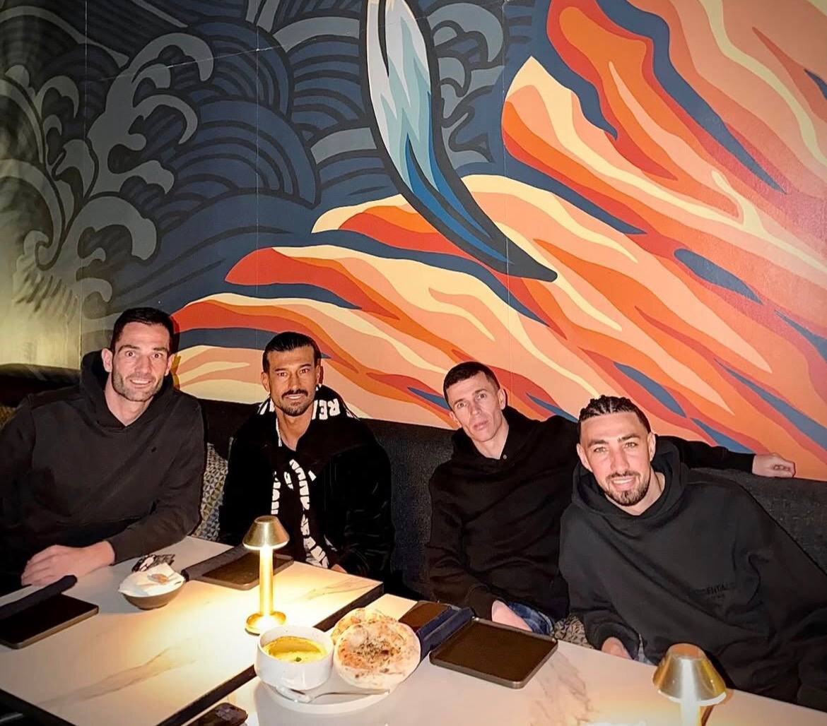 عکس | دورهمی رضاییان با ستاره‌های خارجی استقلال