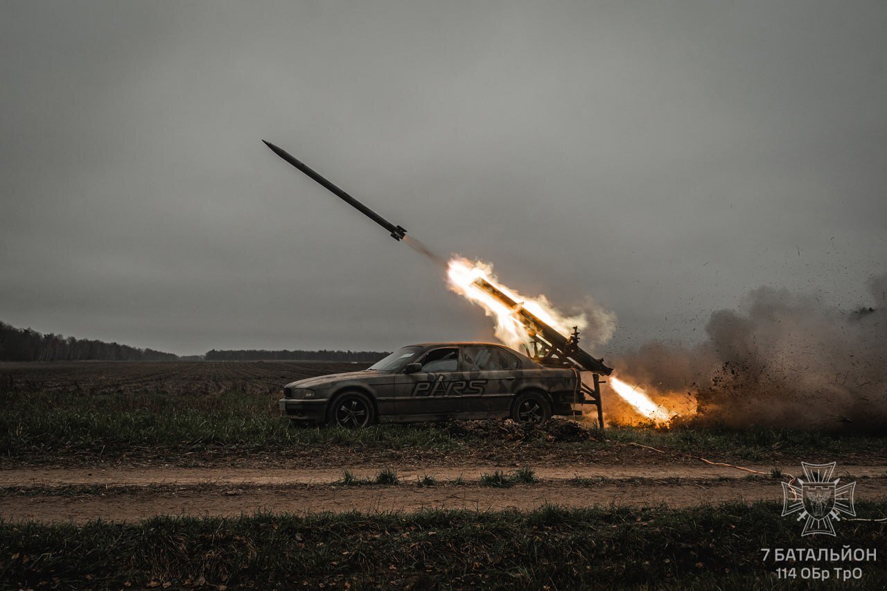 عکس | استفاده اوکراینیها از BMW برای شلیک موشک