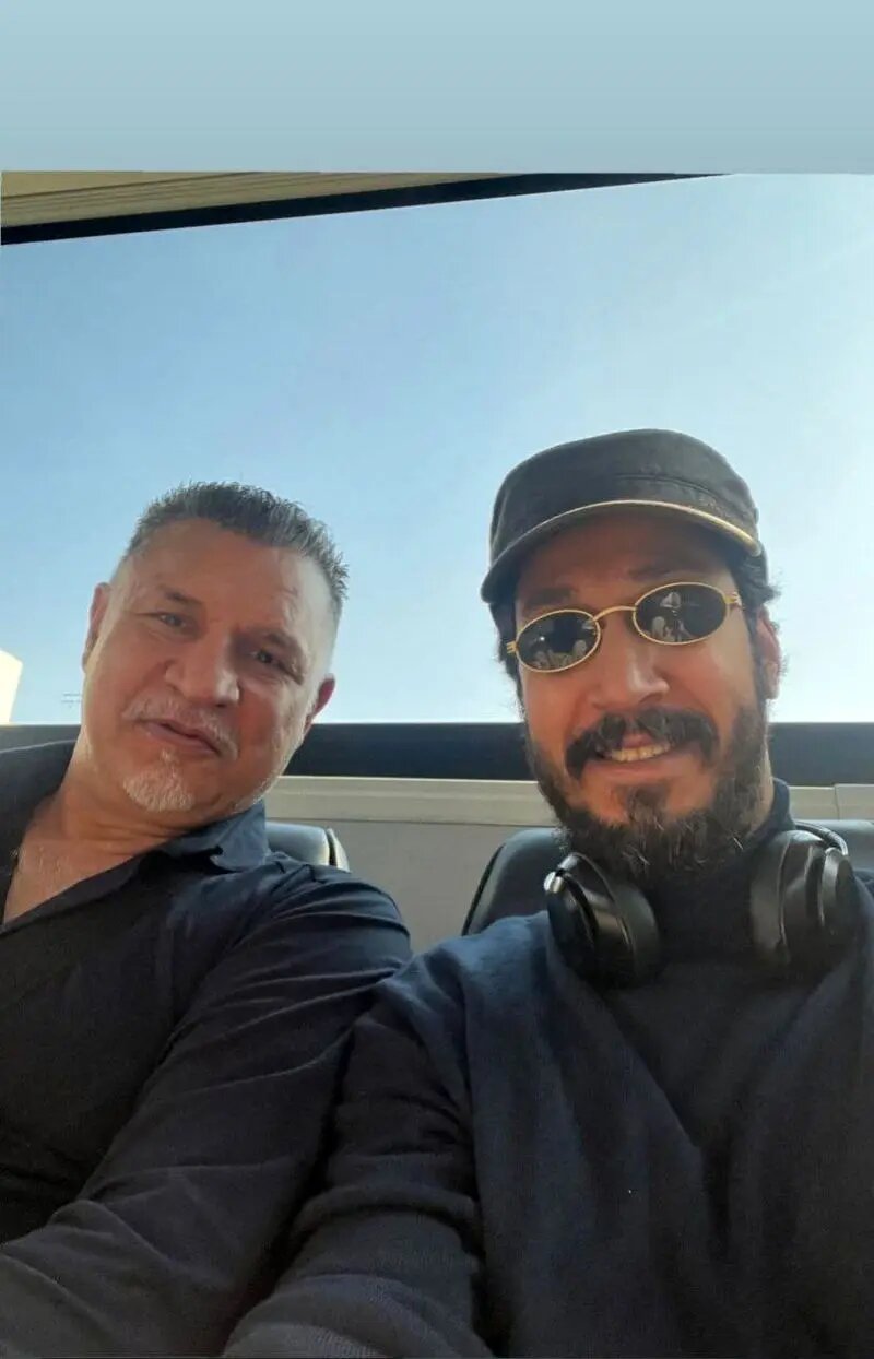 عکس | سلفی بهرام افشاری در کنار علی دایی