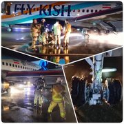 پرواز ناموفق تهران - بغداد/ لاستیک هواپیما ترکید اما به خیر گذشت/ عکس