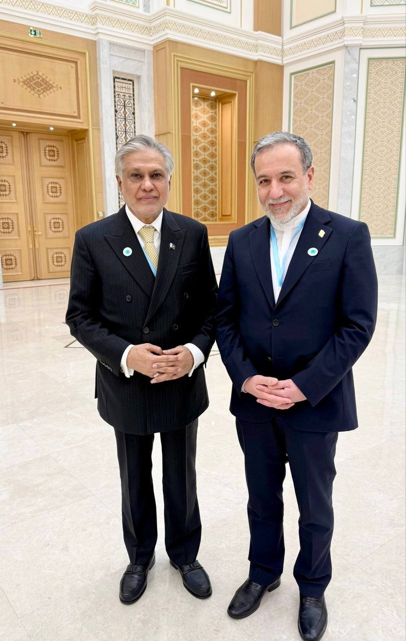 پیام اسحاقدار درباره دیدار با عراقچی/ عکس