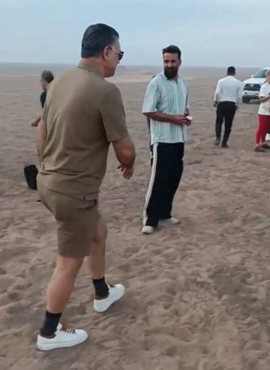 عکس | علی دایی و همسرش در تور کویر